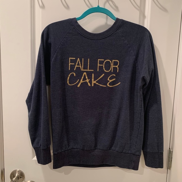 "Fall For Cake" Autumn Season Sweatshirt - Picture 1 of 3